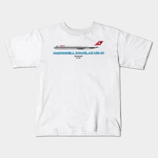 McDonnell Douglas MD-81 - Swissair Kids T-Shirt